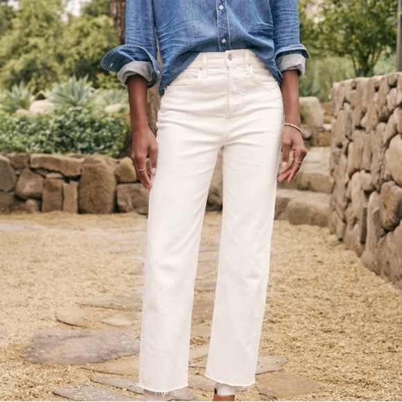 Frank & Eileen Denim - Frank & Eileen Monaghan Cream Cropped High Rise Denim Size 27